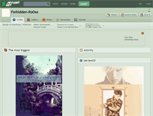 Tablet Screenshot of forbidden-roose.deviantart.com