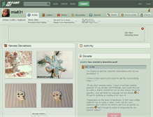 Tablet Screenshot of mia831.deviantart.com