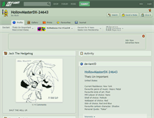 Tablet Screenshot of hollowmasterdx-24643.deviantart.com