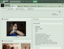 Tablet Screenshot of katbelle.deviantart.com