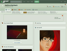 Tablet Screenshot of matthewhardnack.deviantart.com