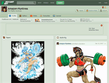 Tablet Screenshot of amazon-huntress.deviantart.com