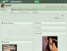 Tablet Screenshot of burbujita.deviantart.com