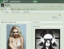 Tablet Screenshot of dunther.deviantart.com