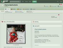Tablet Screenshot of cherrycakecustoms.deviantart.com