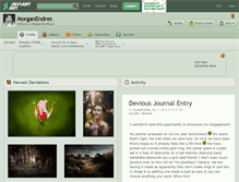 Tablet Screenshot of morganendres.deviantart.com