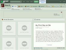 Tablet Screenshot of dora-23.deviantart.com