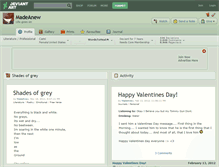 Tablet Screenshot of madeanew.deviantart.com