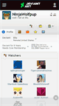 Mobile Screenshot of ninjawolfpup.deviantart.com