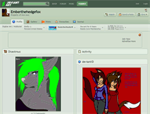 Tablet Screenshot of emberthehedgefox.deviantart.com