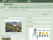Tablet Screenshot of elduraznomuerte.deviantart.com