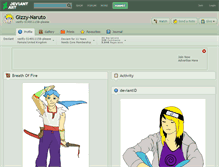 Tablet Screenshot of gizzy-naruto.deviantart.com