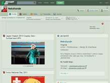 Tablet Screenshot of nekohonde.deviantart.com