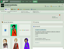 Tablet Screenshot of gomechanipanda.deviantart.com