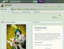 Tablet Screenshot of misscordie.deviantart.com