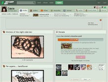 Tablet Screenshot of cayca.deviantart.com
