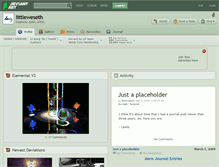 Tablet Screenshot of littleweseth.deviantart.com