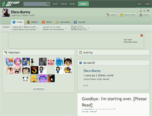 Tablet Screenshot of disco-bunny.deviantart.com