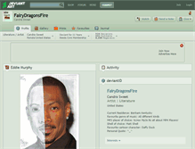 Tablet Screenshot of fairydragonsfire.deviantart.com
