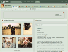 Tablet Screenshot of lauraa-x.deviantart.com