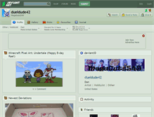 Tablet Screenshot of dueldude42.deviantart.com