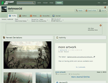 Tablet Screenshot of darkmoon3d.deviantart.com