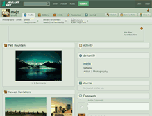 Tablet Screenshot of mojo.deviantart.com
