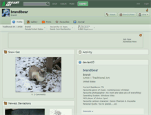 Tablet Screenshot of brandibear.deviantart.com