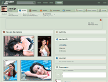 Tablet Screenshot of creatip.deviantart.com