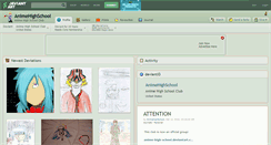 Desktop Screenshot of animehighschool.deviantart.com
