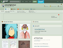 Tablet Screenshot of animehighschool.deviantart.com