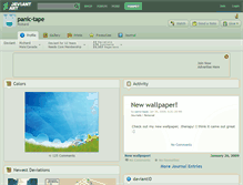 Tablet Screenshot of panic-tape.deviantart.com