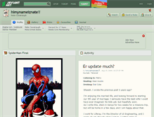 Tablet Screenshot of himynameiznate.deviantart.com