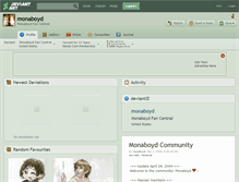 Tablet Screenshot of monaboyd.deviantart.com