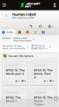 Mobile Screenshot of human-robot.deviantart.com
