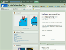 Tablet Screenshot of kryptothesuperdogfc.deviantart.com