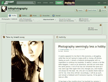 Tablet Screenshot of lolitaphotography.deviantart.com