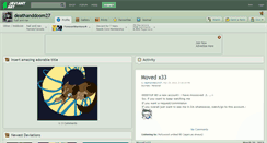 Desktop Screenshot of deathanddoom27.deviantart.com