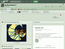 Tablet Screenshot of deathanddoom27.deviantart.com