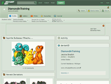 Tablet Screenshot of diamondintraining.deviantart.com