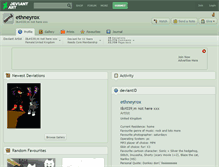 Tablet Screenshot of ethneyrox.deviantart.com