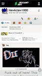 Mobile Screenshot of hawkclaw1000.deviantart.com