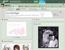Tablet Screenshot of agatone.deviantart.com