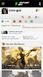 Mobile Screenshot of crow-god.deviantart.com