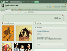 Tablet Screenshot of deadly-night-shade.deviantart.com