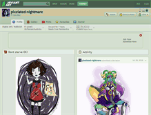 Tablet Screenshot of pixelated-nightmare.deviantart.com