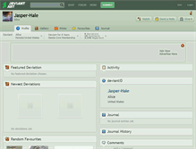 Tablet Screenshot of jasper-hale.deviantart.com