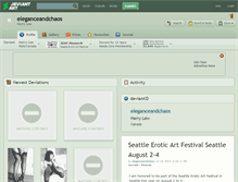 Tablet Screenshot of eleganceandchaos.deviantart.com