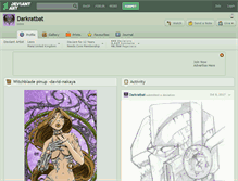 Tablet Screenshot of darkratbat.deviantart.com