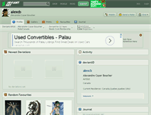 Tablet Screenshot of alexcb.deviantart.com